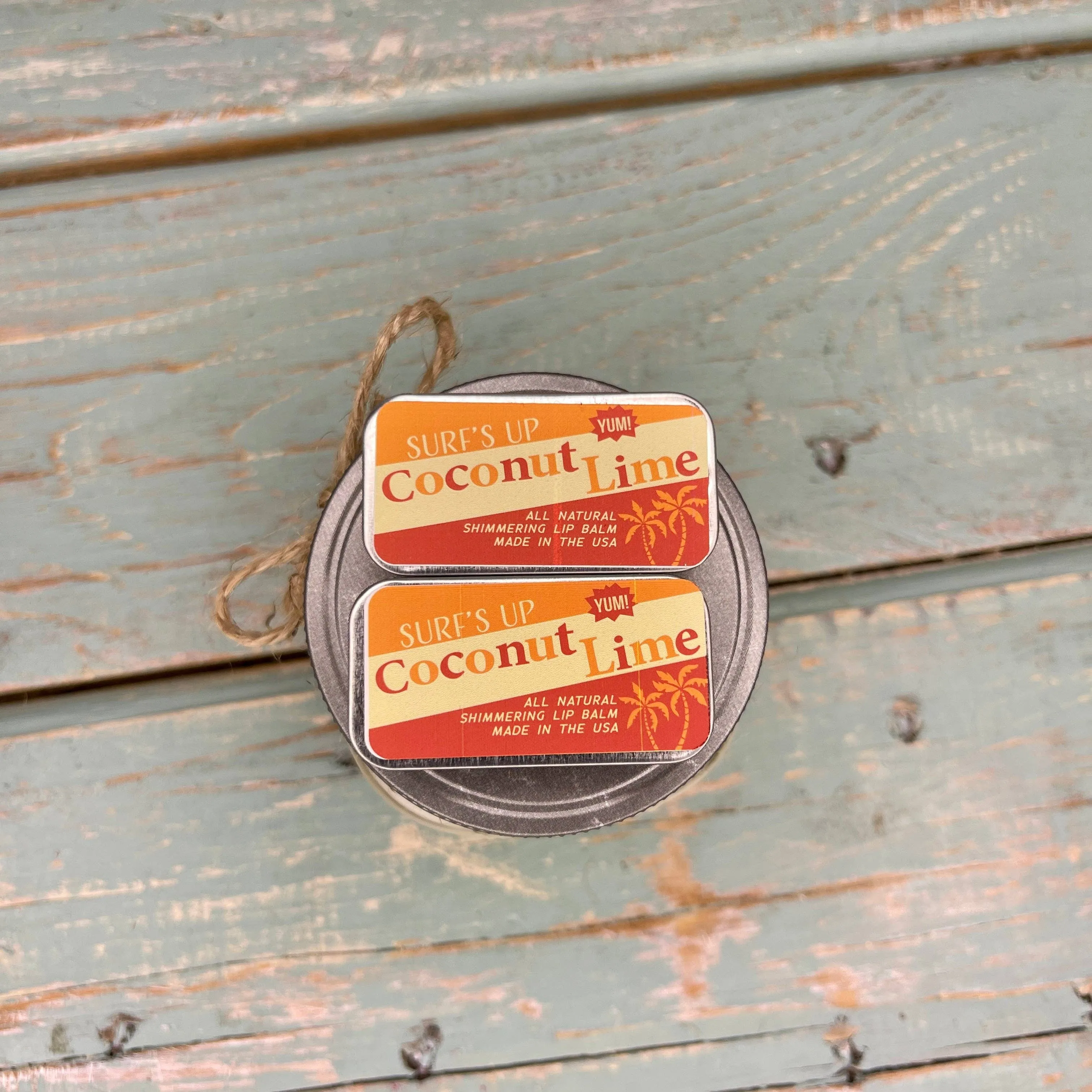 - Coconut Lime Shimmering Lip Balm