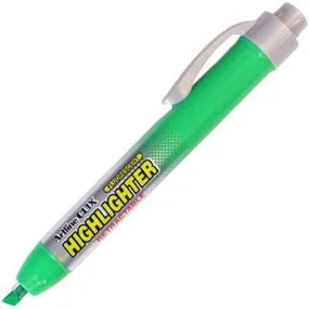 Artline Clix Highlighter Retractable Chisel 4Mm Green