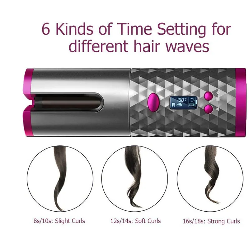 Cordless Ceramic Hair Curler