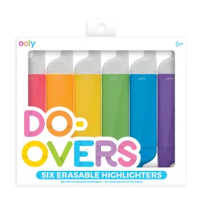 Do-Overs Erasable Highlighters - Set of 6