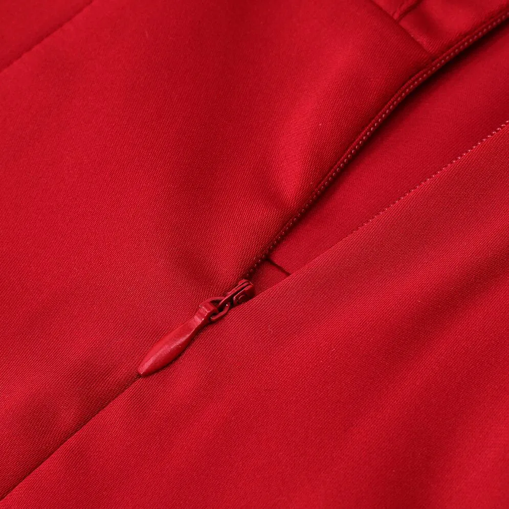 DressBetty - Runway Fashion Sexy Off-Shoulder Split Red Corset Dress
