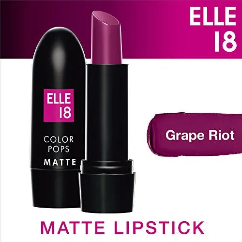 Elle 18 Color Pop Matte Lip Color, Grape Riot , 4.3g