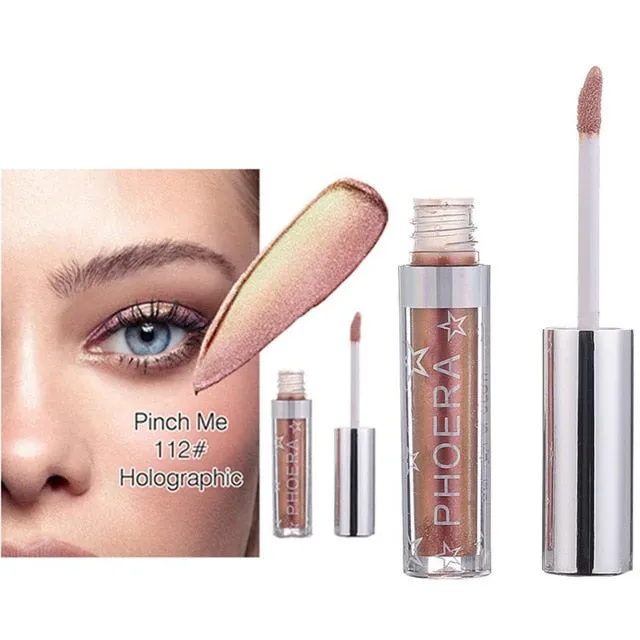 Eye Shadow 12 Color Makeup  1pc Magnificent Metals Glitter and Glow Liquid