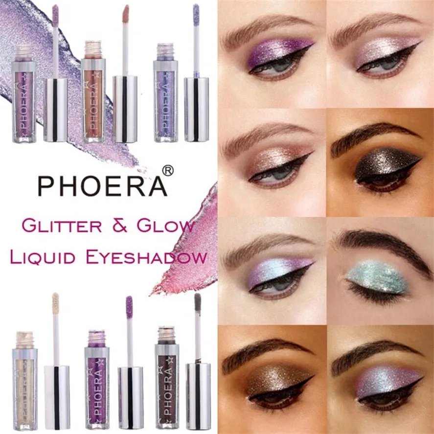 Eye Shadow 12 Color Makeup  1pc Magnificent Metals Glitter and Glow Liquid