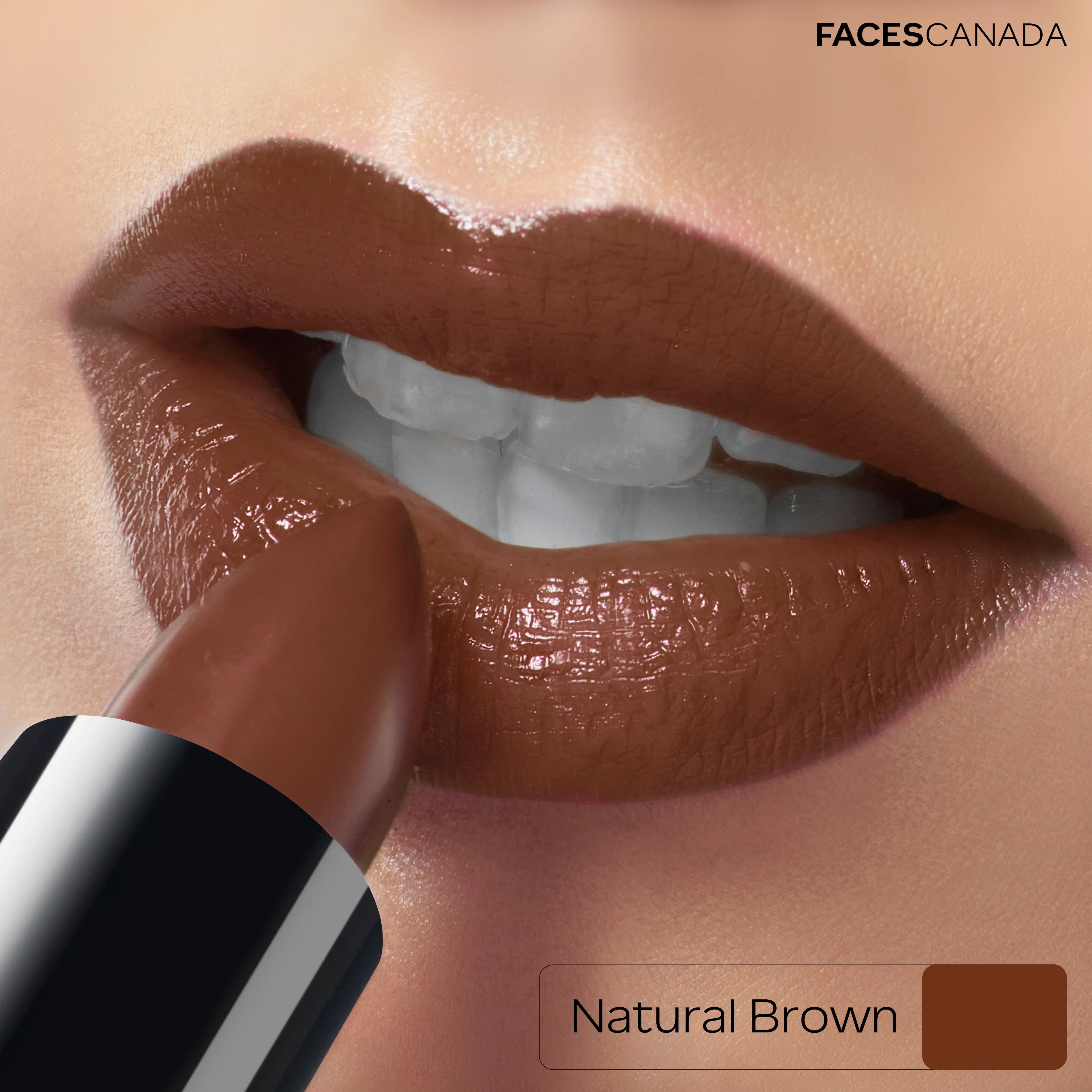 Faces Canada Weightless Creme Lipstick |Jojoba and Almond Oil enriched | Highly pigmented | Smooth One Stroke Color | Natural Brown 4g