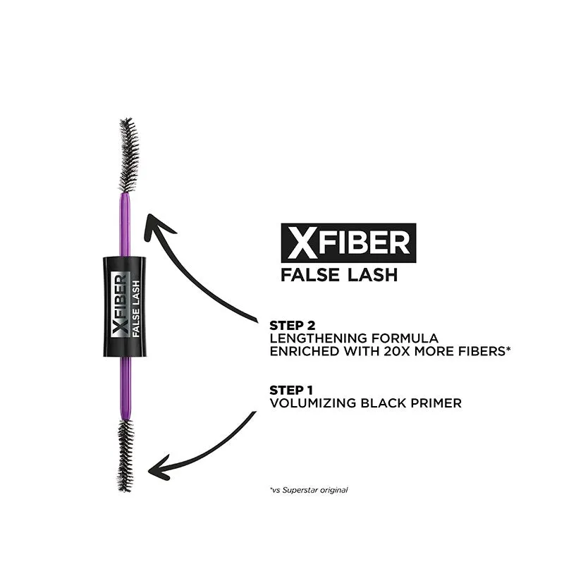 False Lash Superstar X Fiber Mascara - Black