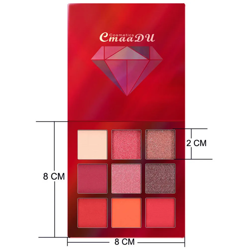 Fashion Matte Eye shadow Cream Makeup Party Palette Shimmer Set 9 Colors