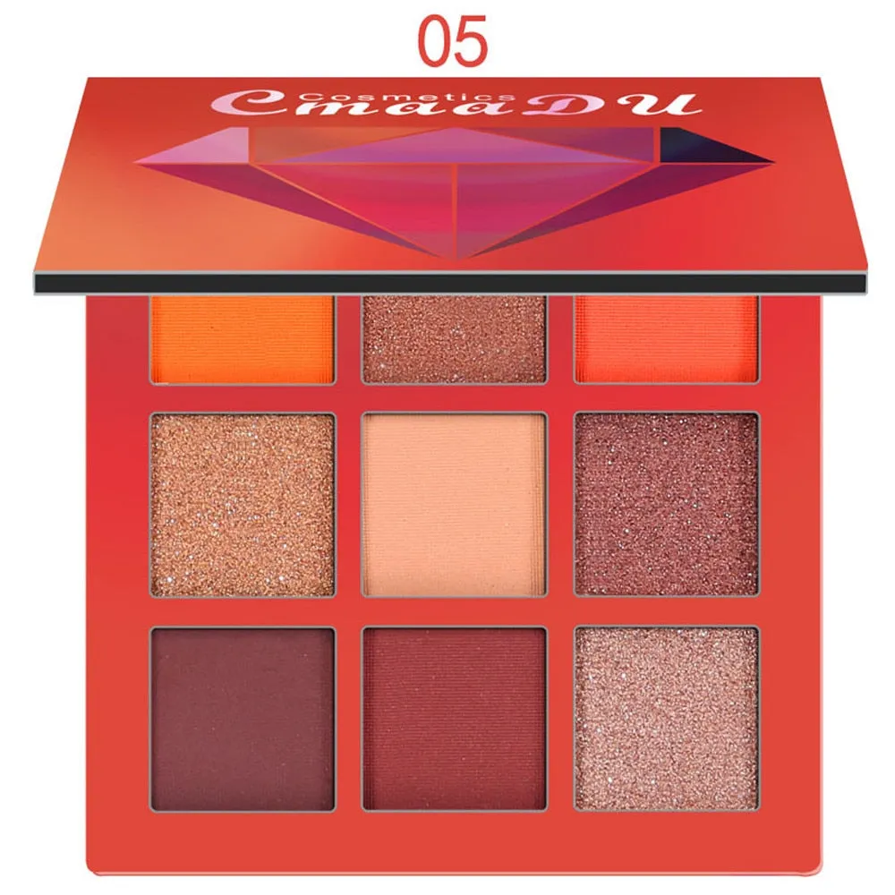 Fashion Matte Eye shadow Cream Makeup Party Palette Shimmer Set 9 Colors