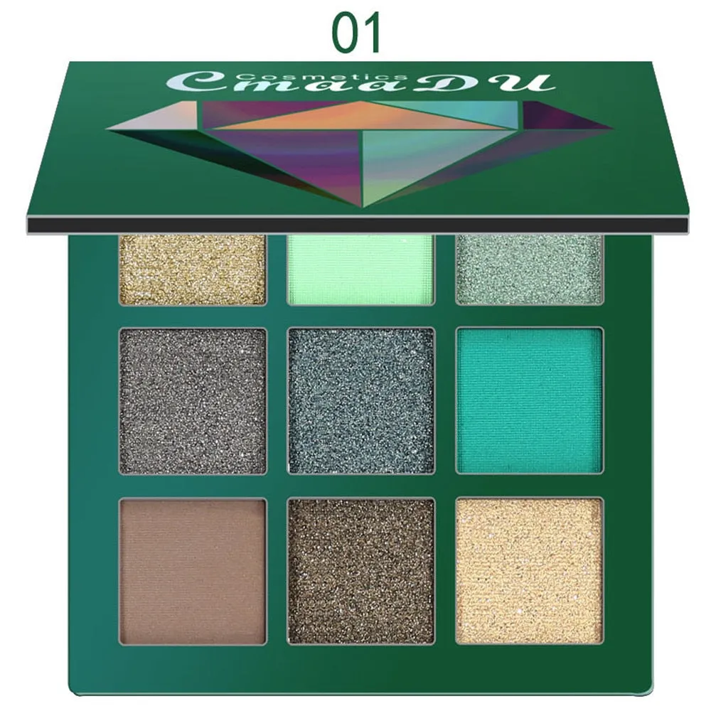 Fashion Matte Eye shadow Cream Makeup Party Palette Shimmer Set 9 Colors