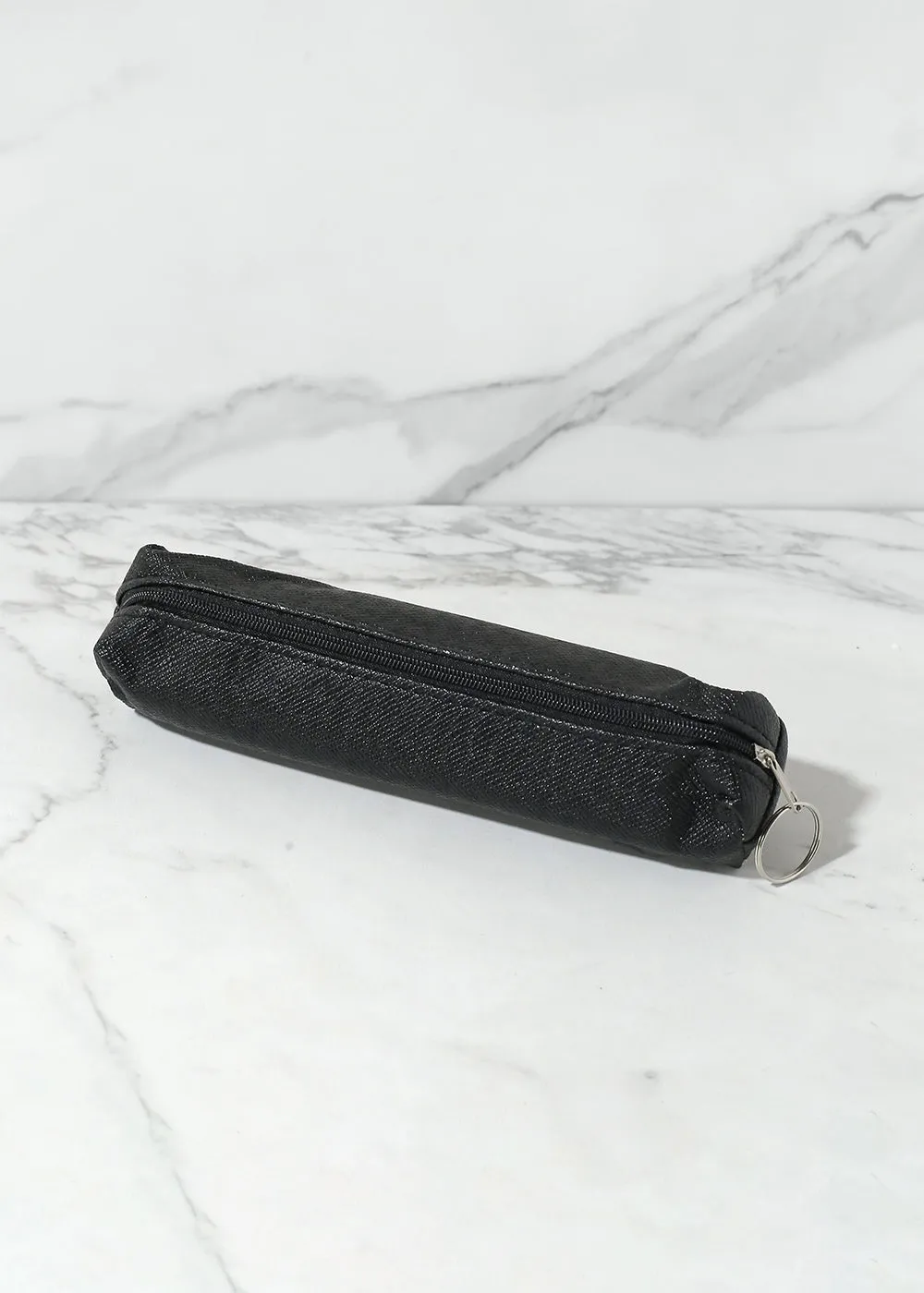 Faux Leather Pencil Pouch