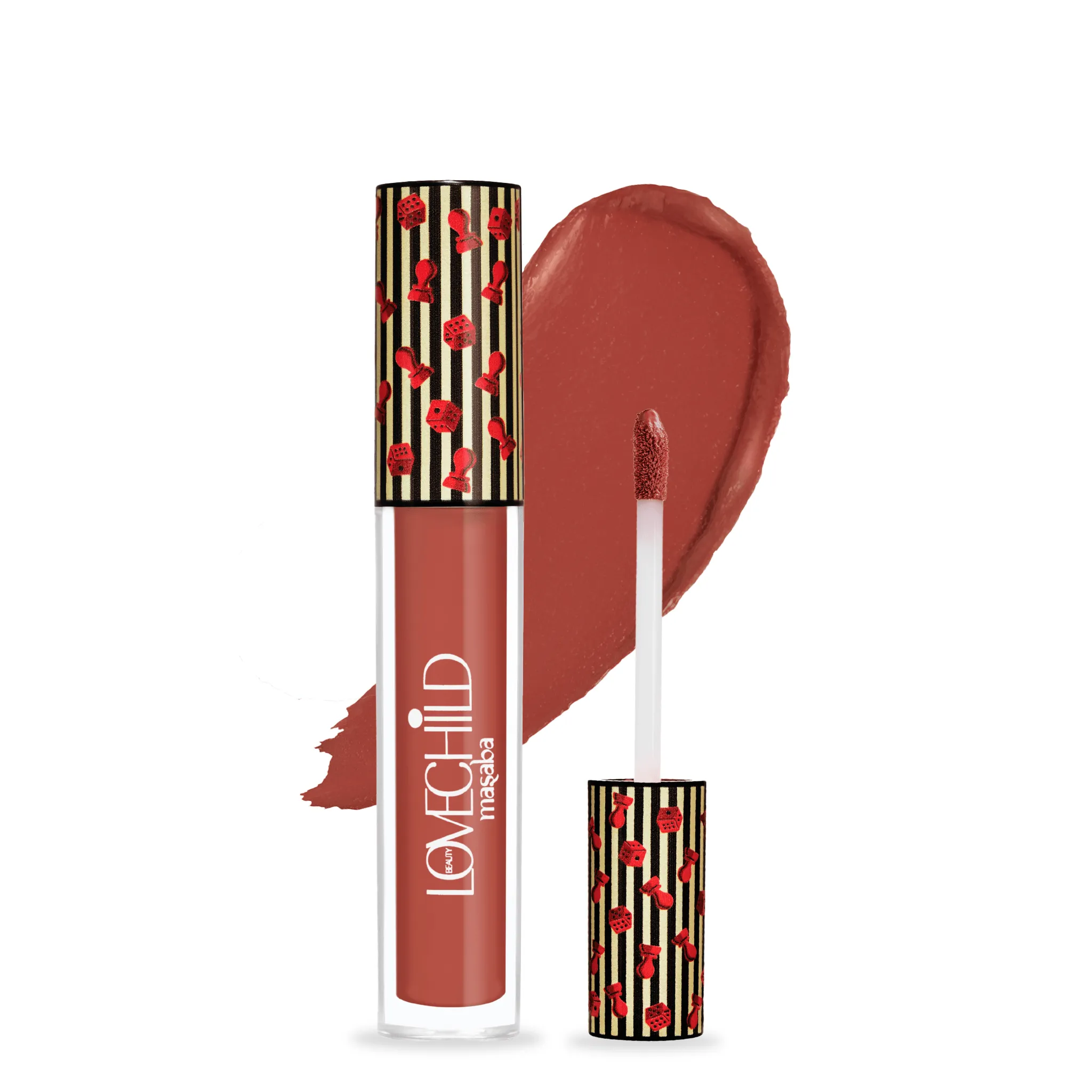Get Rollin'- Game On! Mad-Matte Liquid Lipstick  (Brick Nude) Transfer-proof