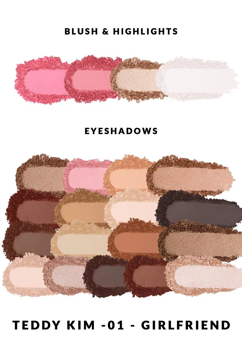 Girlfriend Pink Teddy Kim Palette