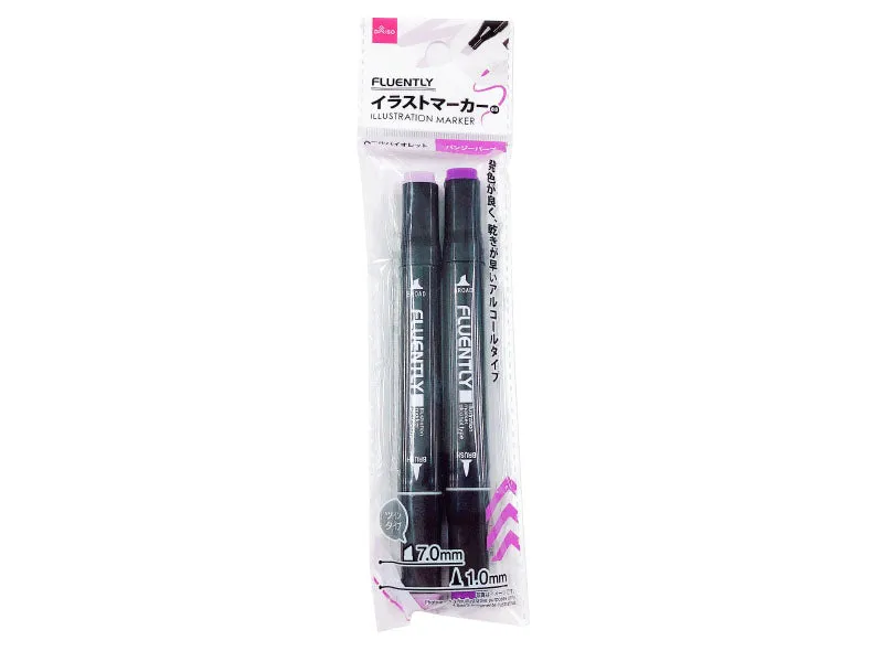 Illustration Marker-Pale Violet-Pansy Purple-