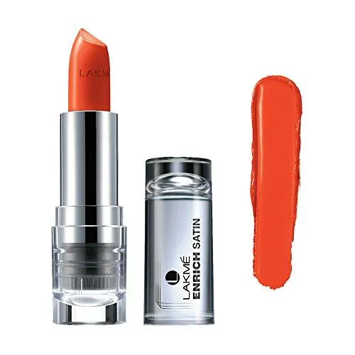 Lakme Enrich Satins Lip Color, Shade R365, 4.3 g
