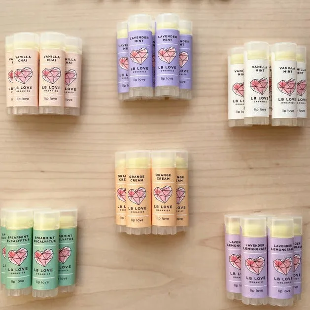 LB Love Organic Lip Balms