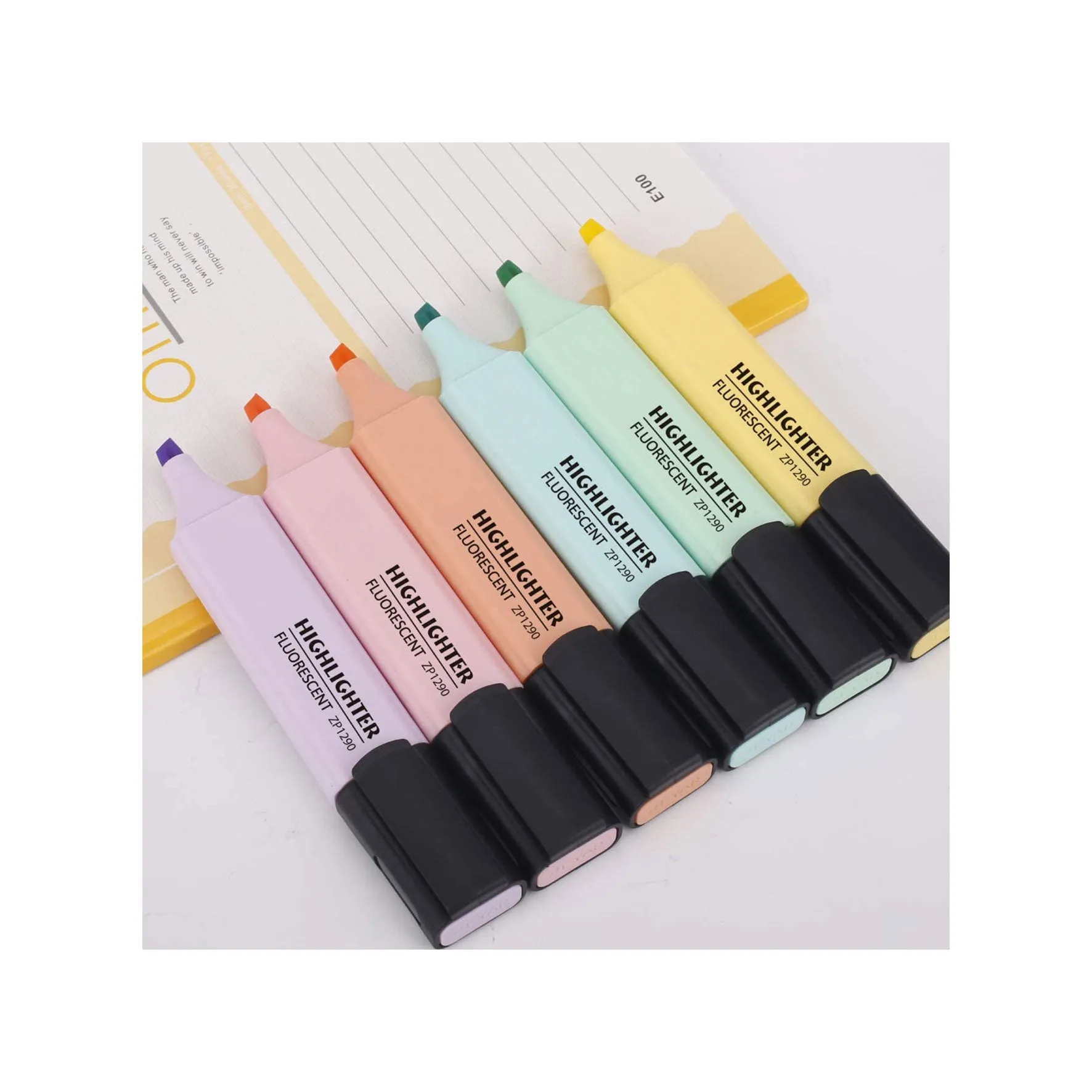 Little Tipsy Chisel Tip Highlighter 6pcs - Macaron