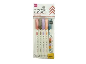 Marker Pen -5 pcs. - Cozy Colors -