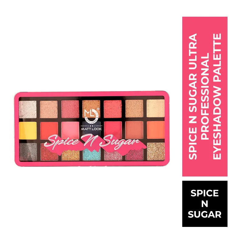 Matt look Spice And Sugar Ultra Professional Eyeshadow Palette