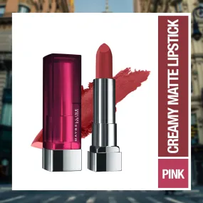 Maybelline New York Color Sensational Creamy Matte Lipstick, 807 Dried Rose, 3.9g