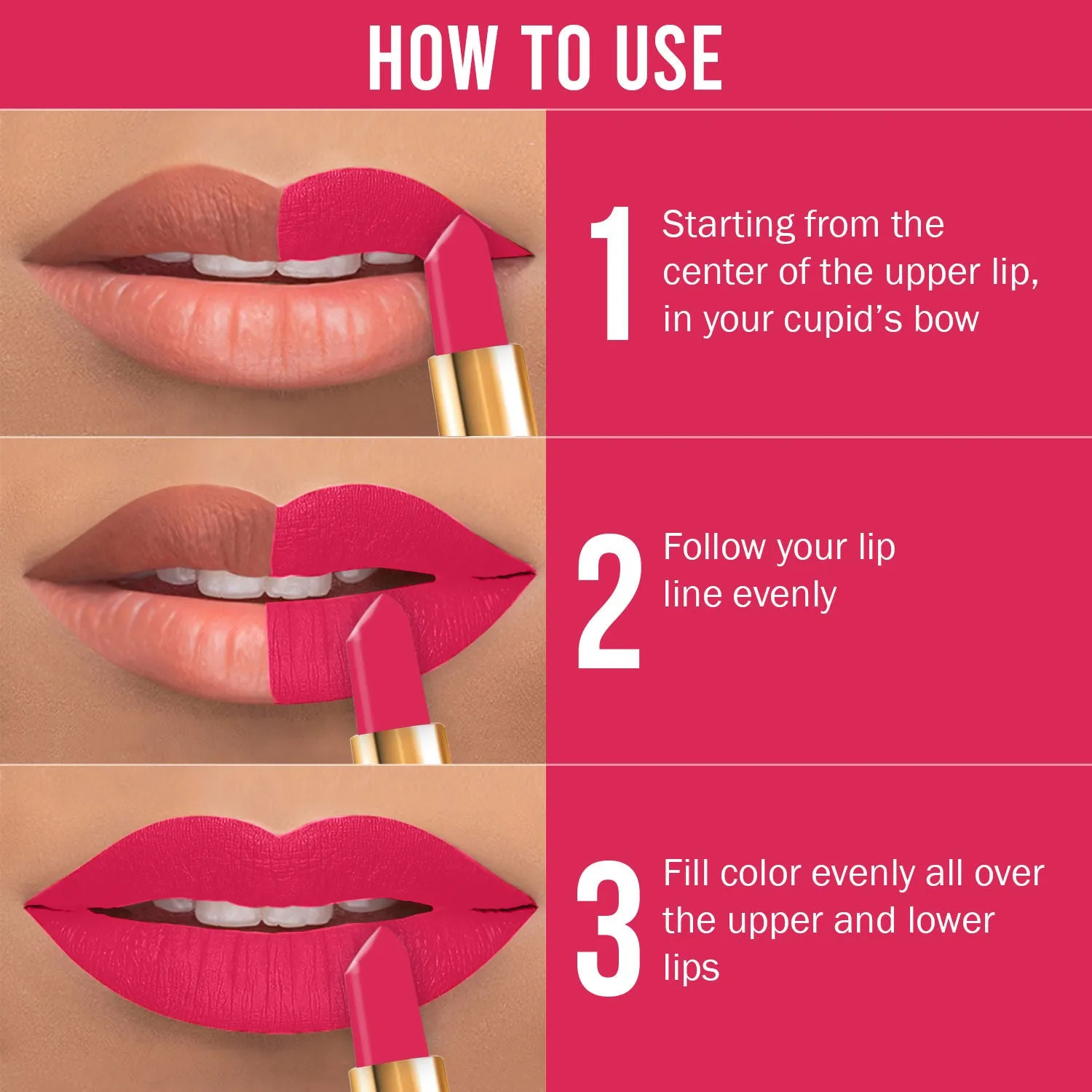 NY Bae Argan Oil Infused Matte Lipstick Runway Range - Play Up 14 (4.5 g) | Pink | Creamy Matte Finish | Enriched with Argan Oil | Rich Colour Payoff | Full Coverage | Long lasting | Smudgeproof | Weightless | Cruelty Free
