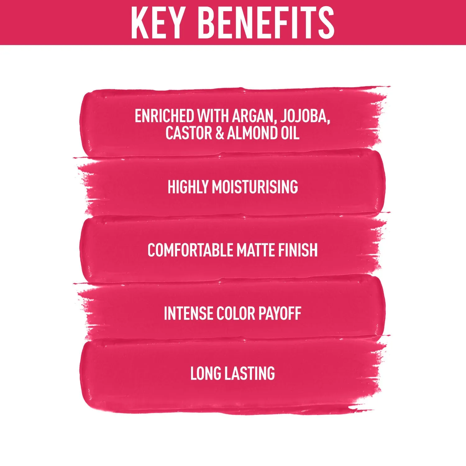 NY Bae Argan Oil Infused Matte Lipstick Runway Range - Play Up 14 (4.5 g) | Pink | Creamy Matte Finish | Enriched with Argan Oil | Rich Colour Payoff | Full Coverage | Long lasting | Smudgeproof | Weightless | Cruelty Free