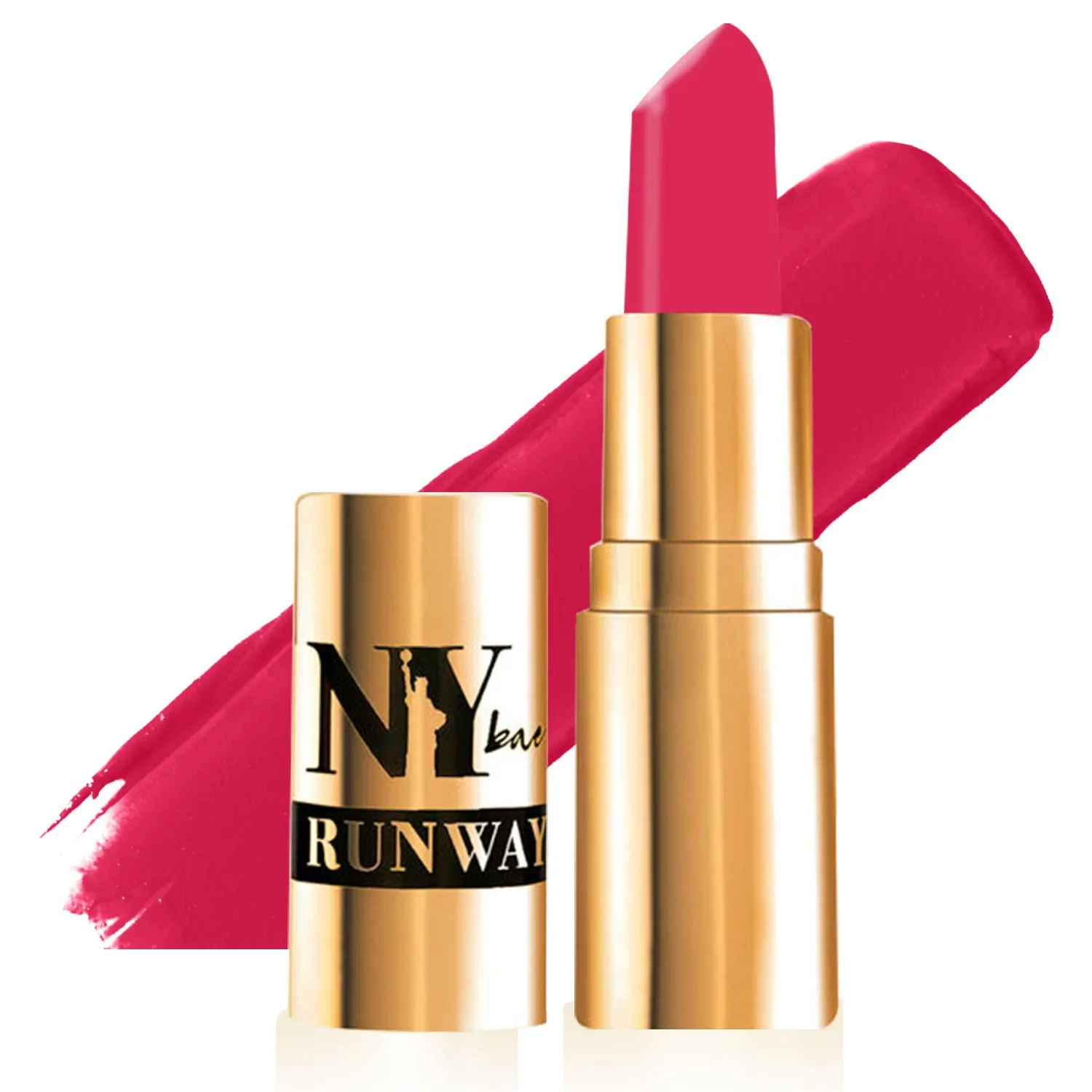NY Bae Argan Oil Infused Matte Lipstick Runway Range - Play Up 14 (4.5 g) | Pink | Creamy Matte Finish | Enriched with Argan Oil | Rich Colour Payoff | Full Coverage | Long lasting | Smudgeproof | Weightless | Cruelty Free
