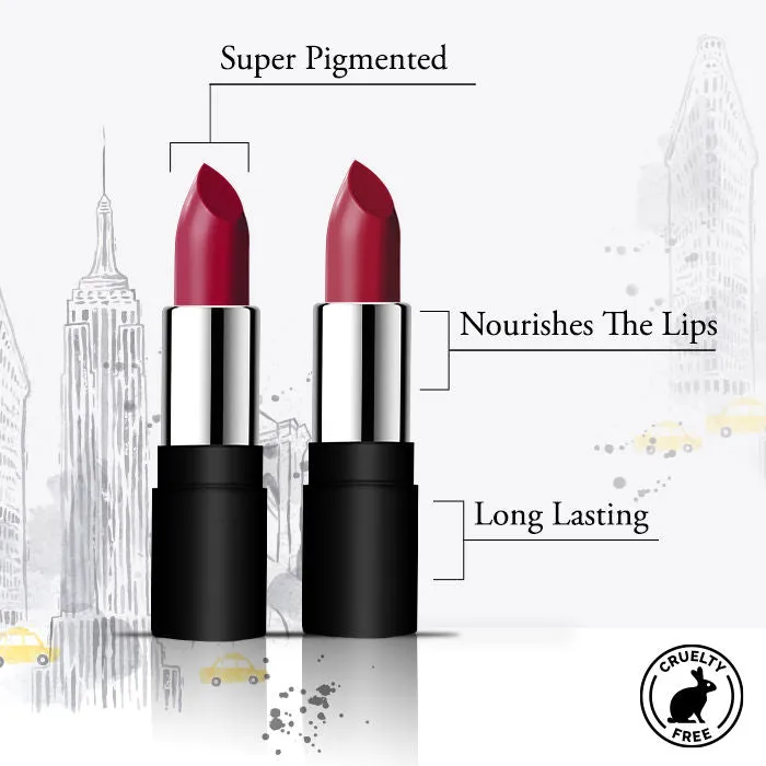 NY Bae Runway Matte Dual Lipstick with Argan Oil, Pink   Pink - Closer 18   First Look 1 (3.5 g X 2)