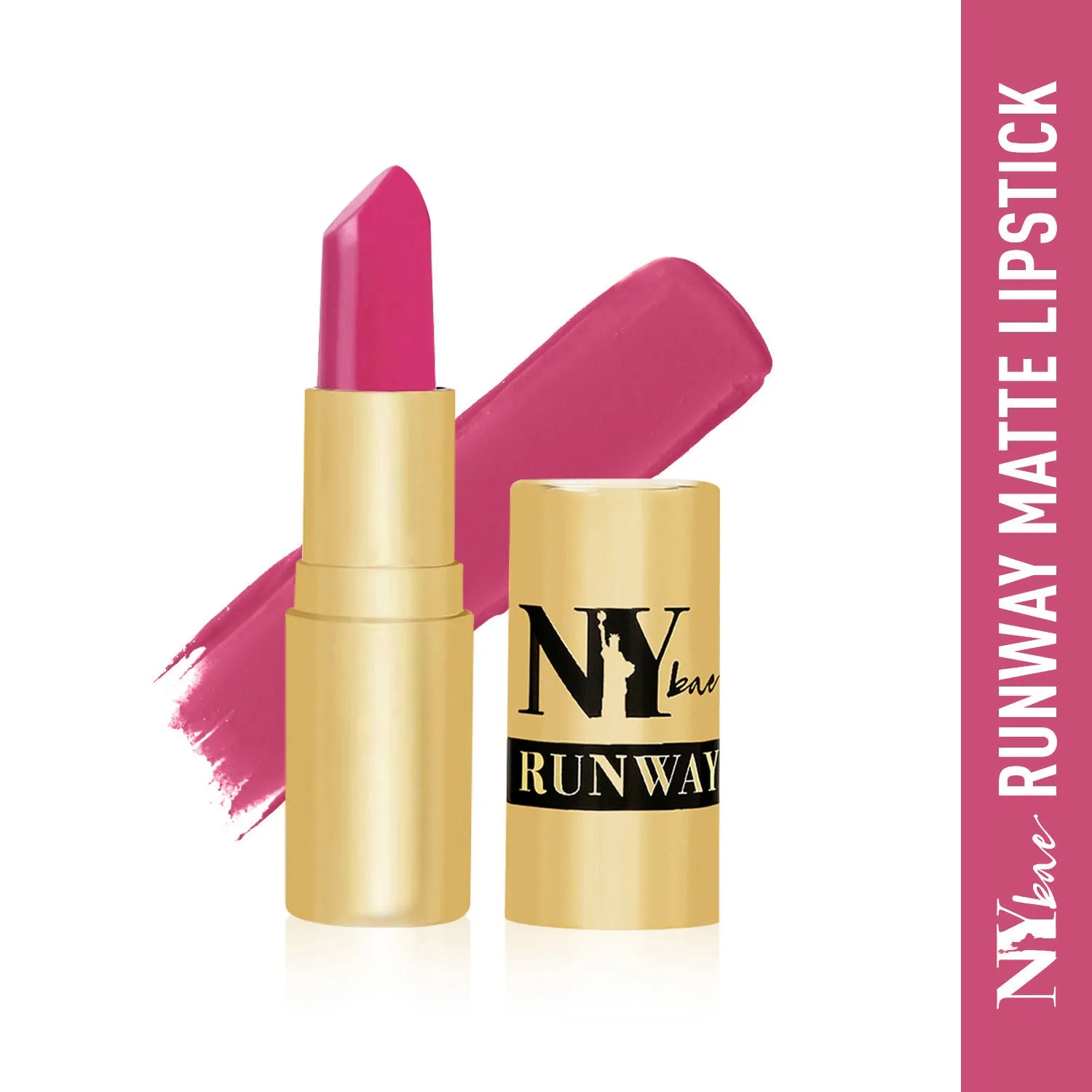 NY Bae Runway Matte Lipstick | Infused With Argan Oil | Pink | Moisturising | Long Lasting | Light weight- First Look 1 (4.5 g)