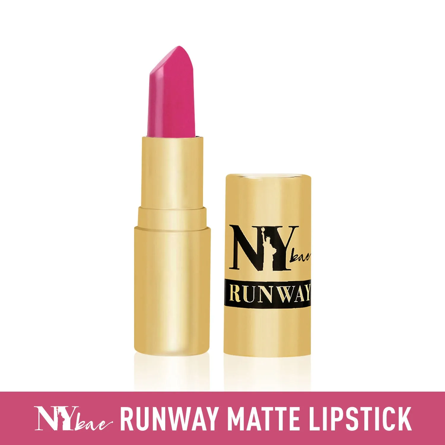 NY Bae Runway Matte Lipstick | Infused With Argan Oil | Pink | Moisturising | Long Lasting | Light weight- First Look 1 (4.5 g)