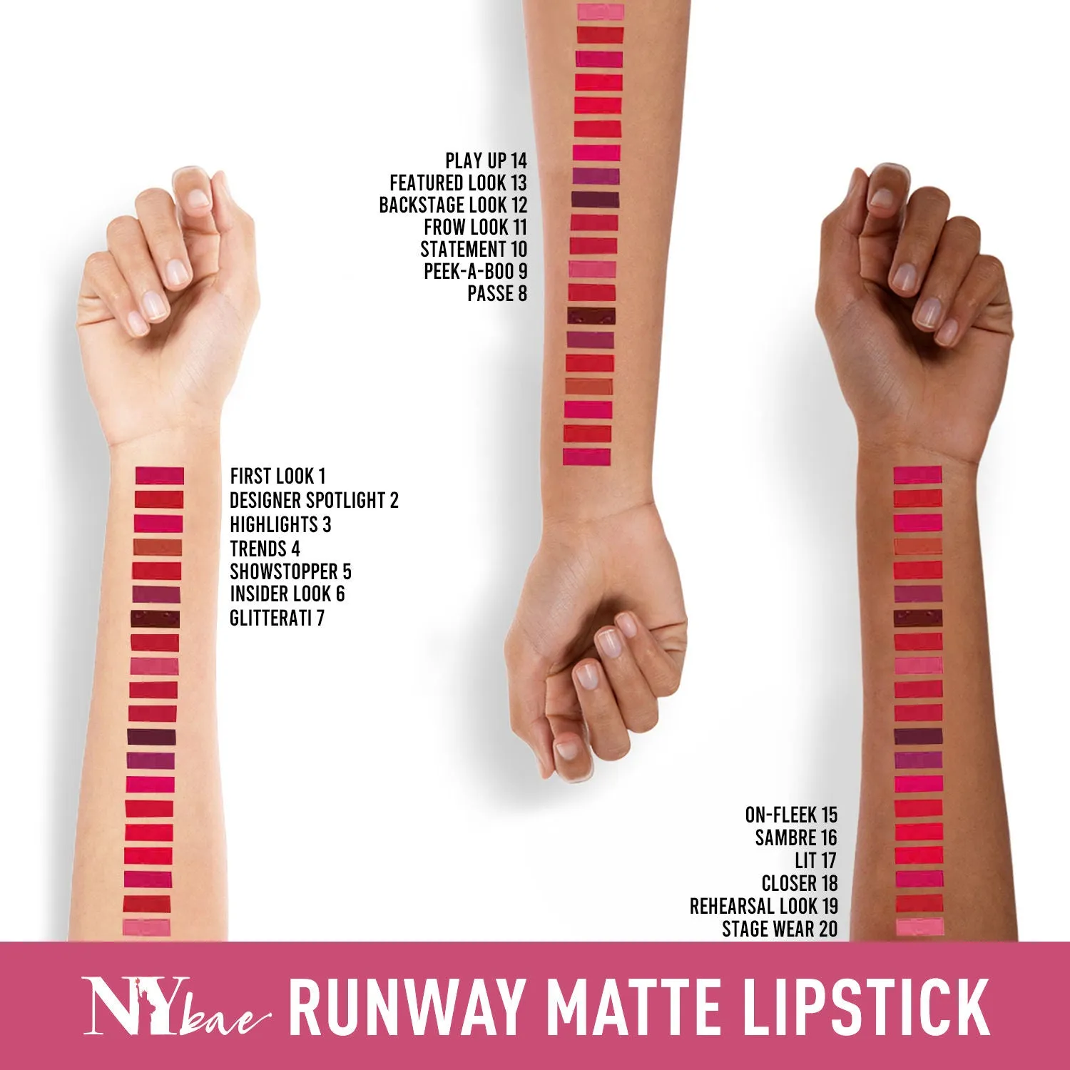 NY Bae Runway Matte Lipstick | Infused With Argan Oil | Pink | Moisturising | Long Lasting | Light weight- First Look 1 (4.5 g)