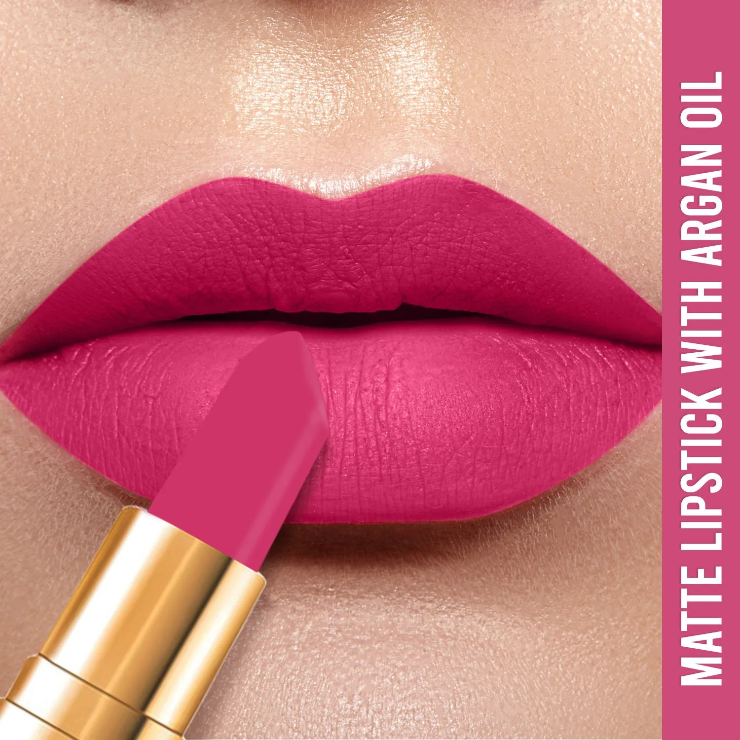 NY Bae Runway Matte Lipstick | Infused With Argan Oil | Pink | Moisturising | Long Lasting | Light weight- First Look 1 (4.5 g)