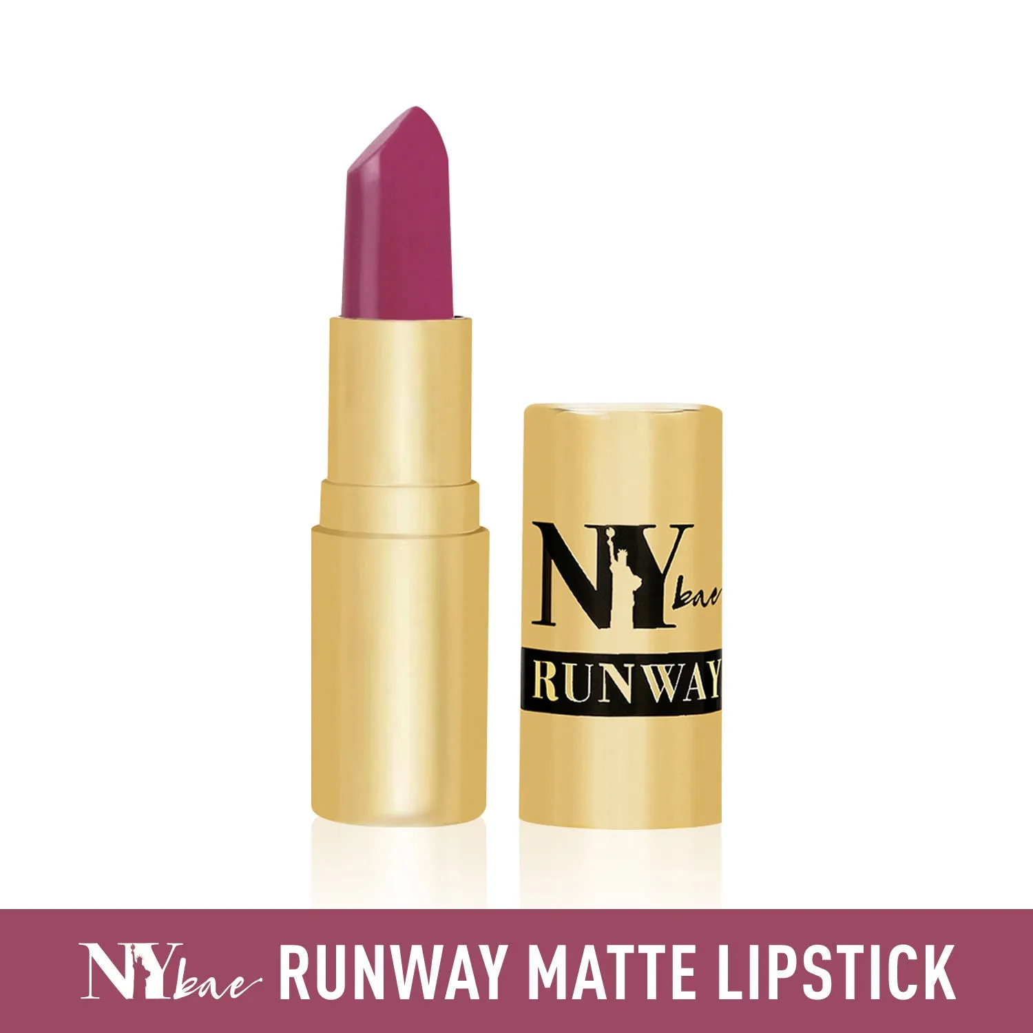 NY Bae Runway Matte Lipstick | Infused With Argan Oil | Purple | Moisturising | Long Lasting | Light weight- Featured Look 13 (4.5 g)