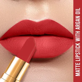 NY Bae Runway Matte Lipstick | Infused With Argan Oil | Red | Moisturising | Long Lasting | Light weight- On Fleek 15 (4.5 g)