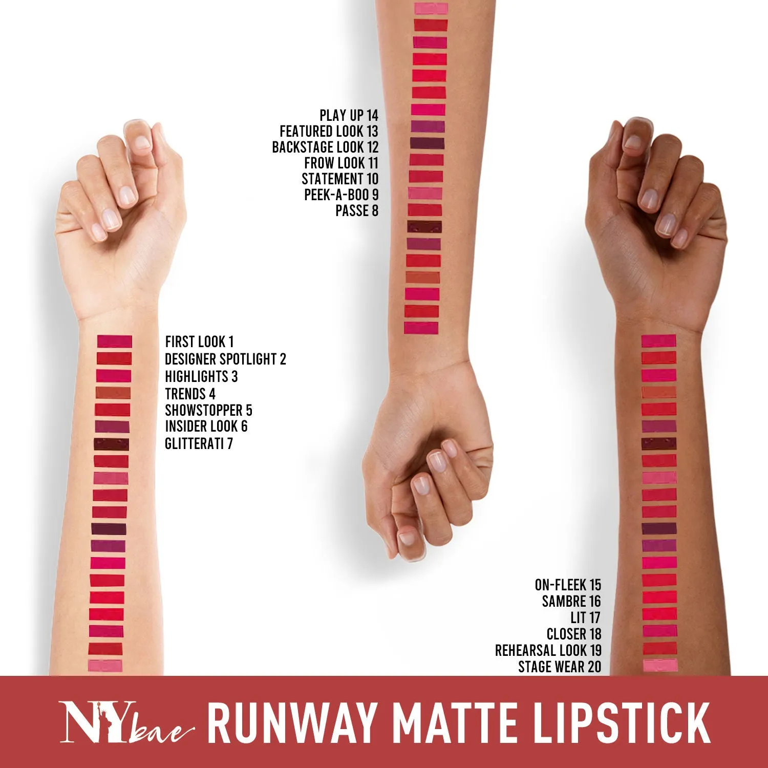 NY Bae Runway Matte Lipstick | Infused With Argan Oil | Red | Moisturising | Long Lasting | Light weight- On Fleek 15 (4.5 g)