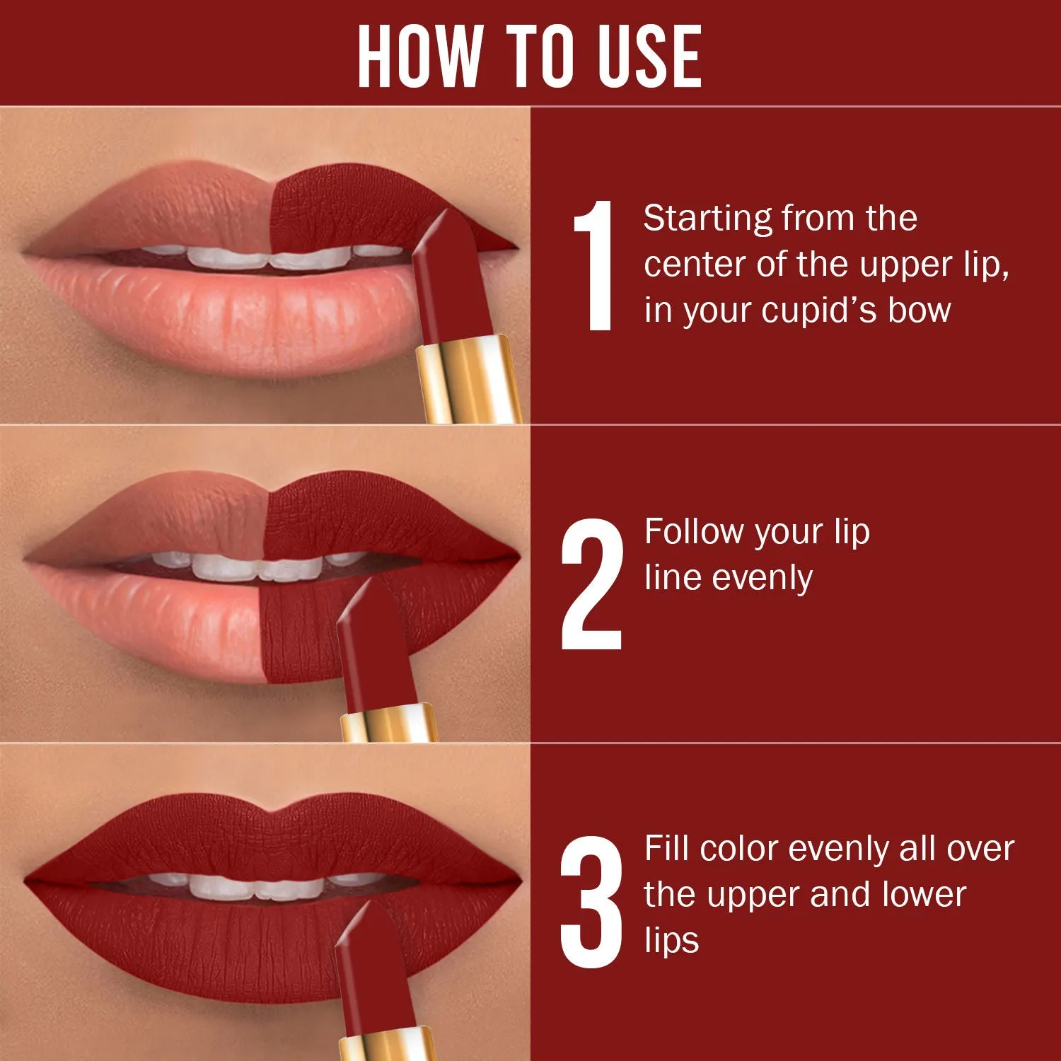 NY Bae Runway Matte Lipstick | Infused With Argan Oil | Red | Moisturising | Long Lasting | Light weight- Showstopper 5 (4.5 g)