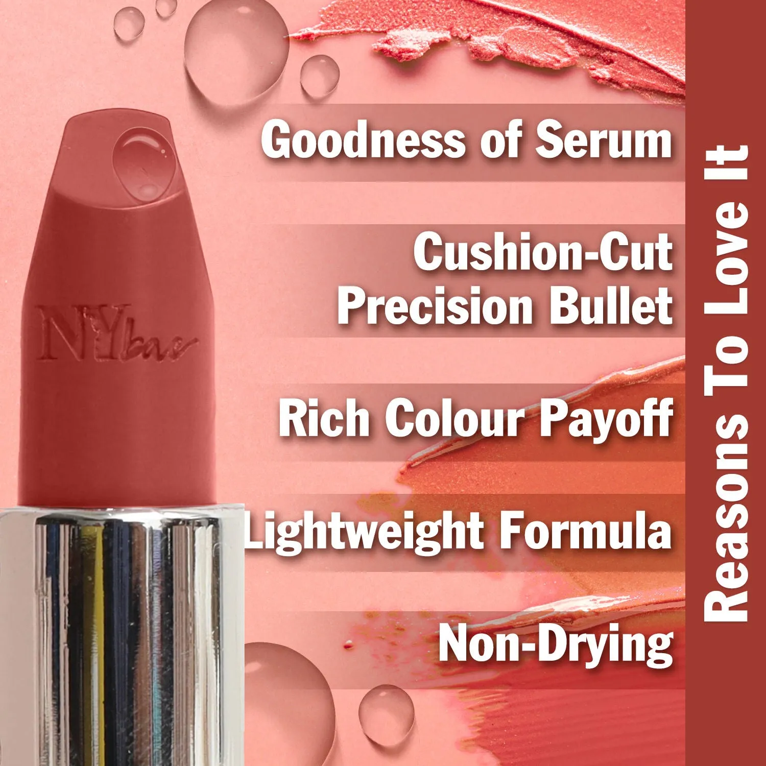 NY Bae Runway Serum Lipstick - Grape Sprinkle 07 (4.8 g) | Purple | Highly Pigmented | Vitamin E & Fruit Oils | Lightweight | Non-Drying