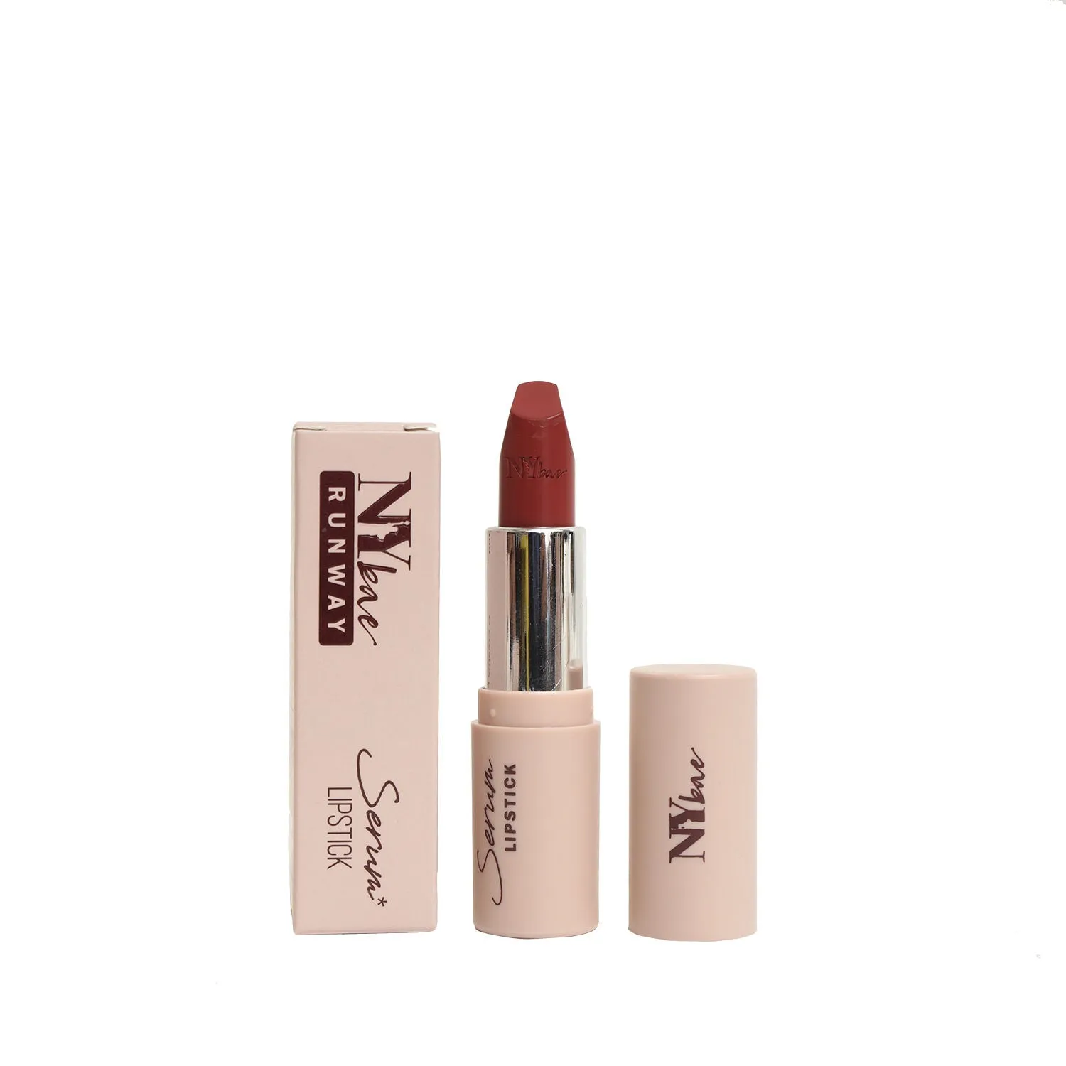 NY Bae Runway Serum Lipstick - Grape Sprinkle 07 (4.8 g) | Purple | Highly Pigmented | Vitamin E & Fruit Oils | Lightweight | Non-Drying