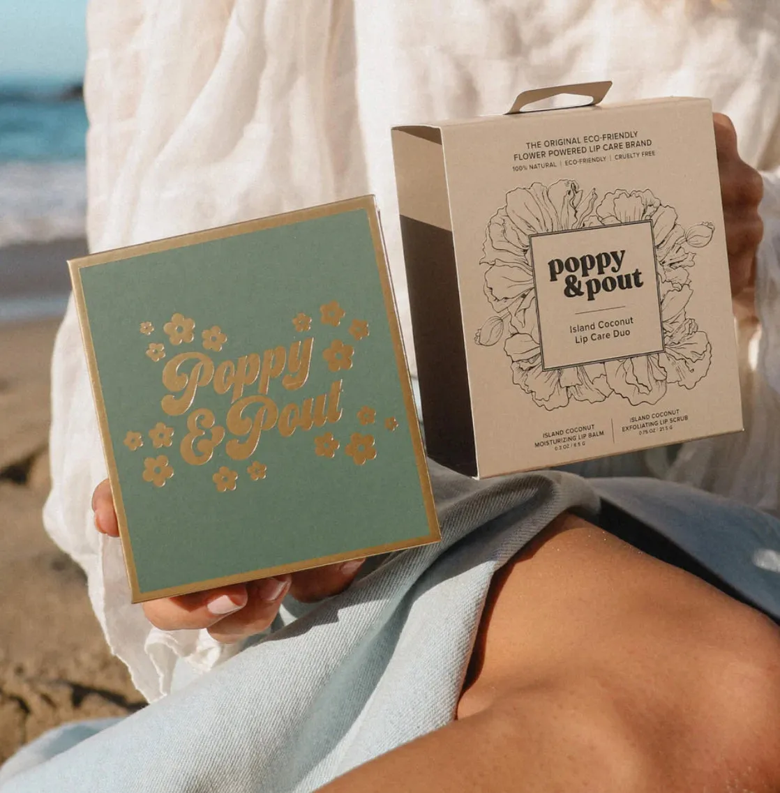 Poppy & Pout Lip Care Duo- Island Coconut