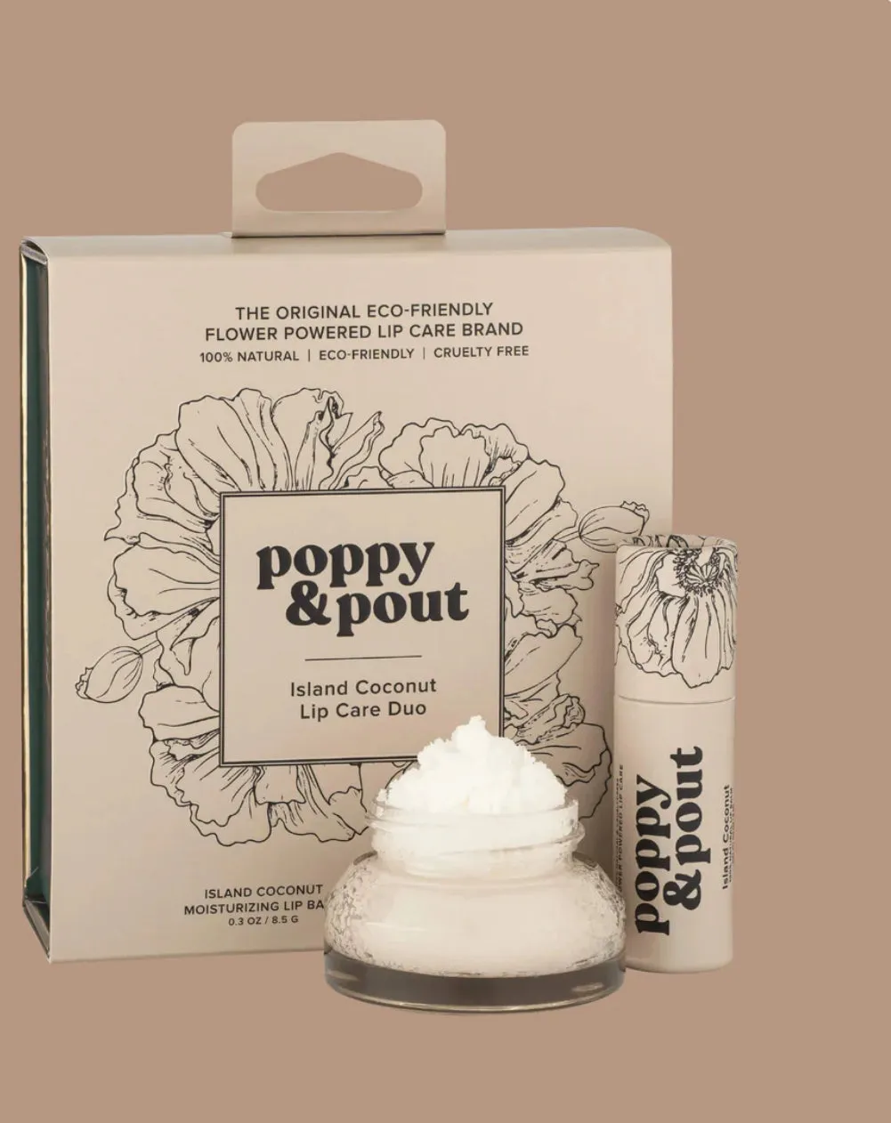 Poppy & Pout Lip Care Duo- Island Coconut