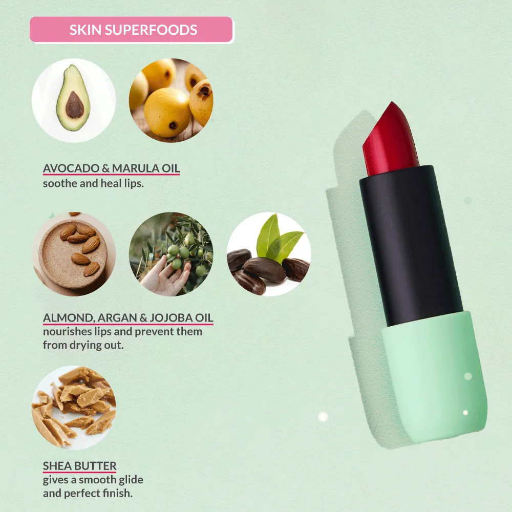 Satin Matte Lipstick Fuchsia Explorer 01 | ULTRA LIGHT & COMFORTABLE | ENRICHED WITH PLANT OILS