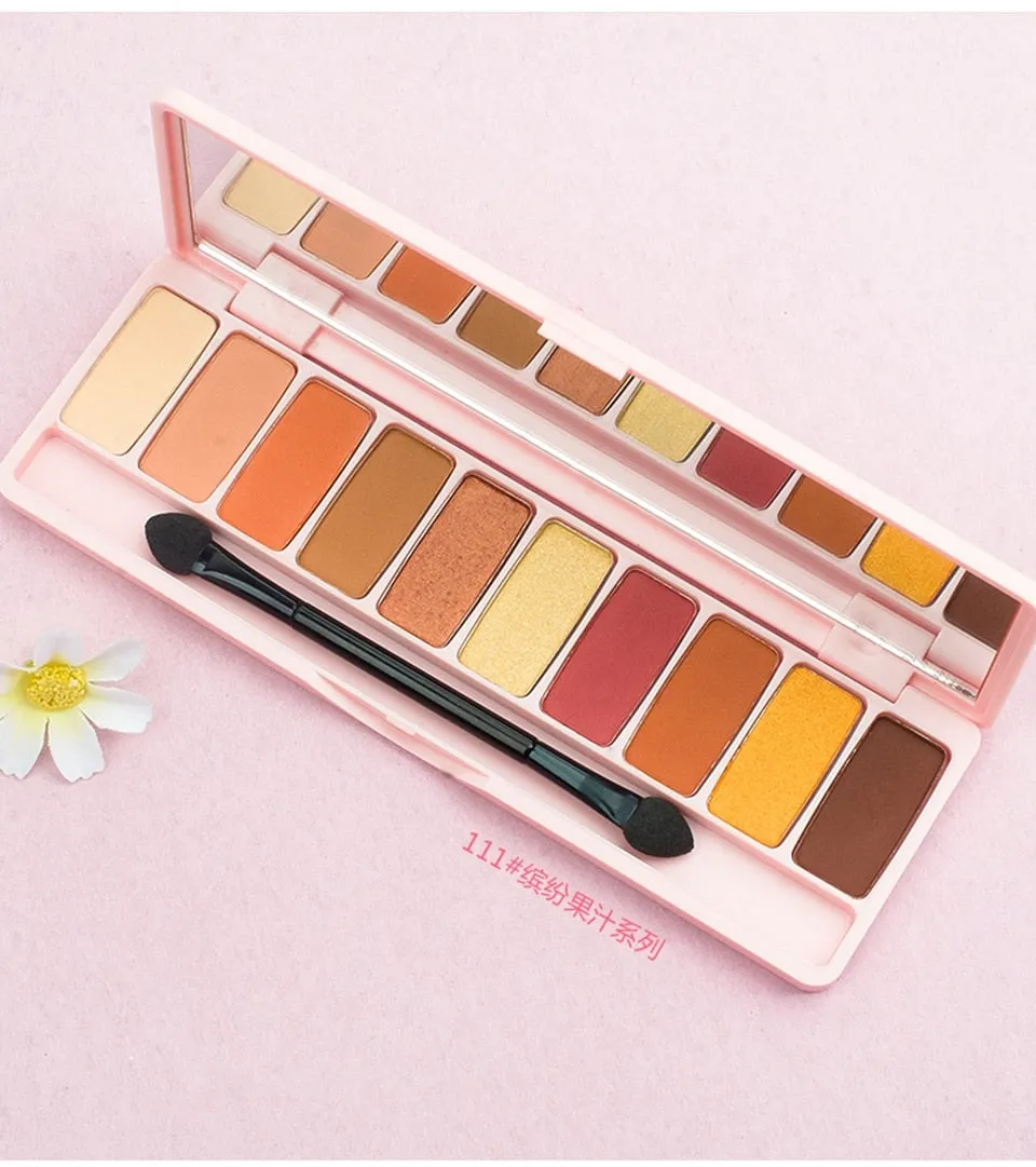 Shimmer Waterproof Matte Eyeshadow Palette Korean Makeup