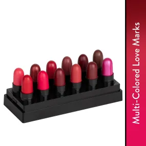 Stay Quirky Lipstick Soft Matte Minis|12 in 1|Long lasting|Smudgeproof|Multicolored| - Multi-Colored Love Marks Set of 12 Mini Lipsticks Kit 2 (14.4 g)