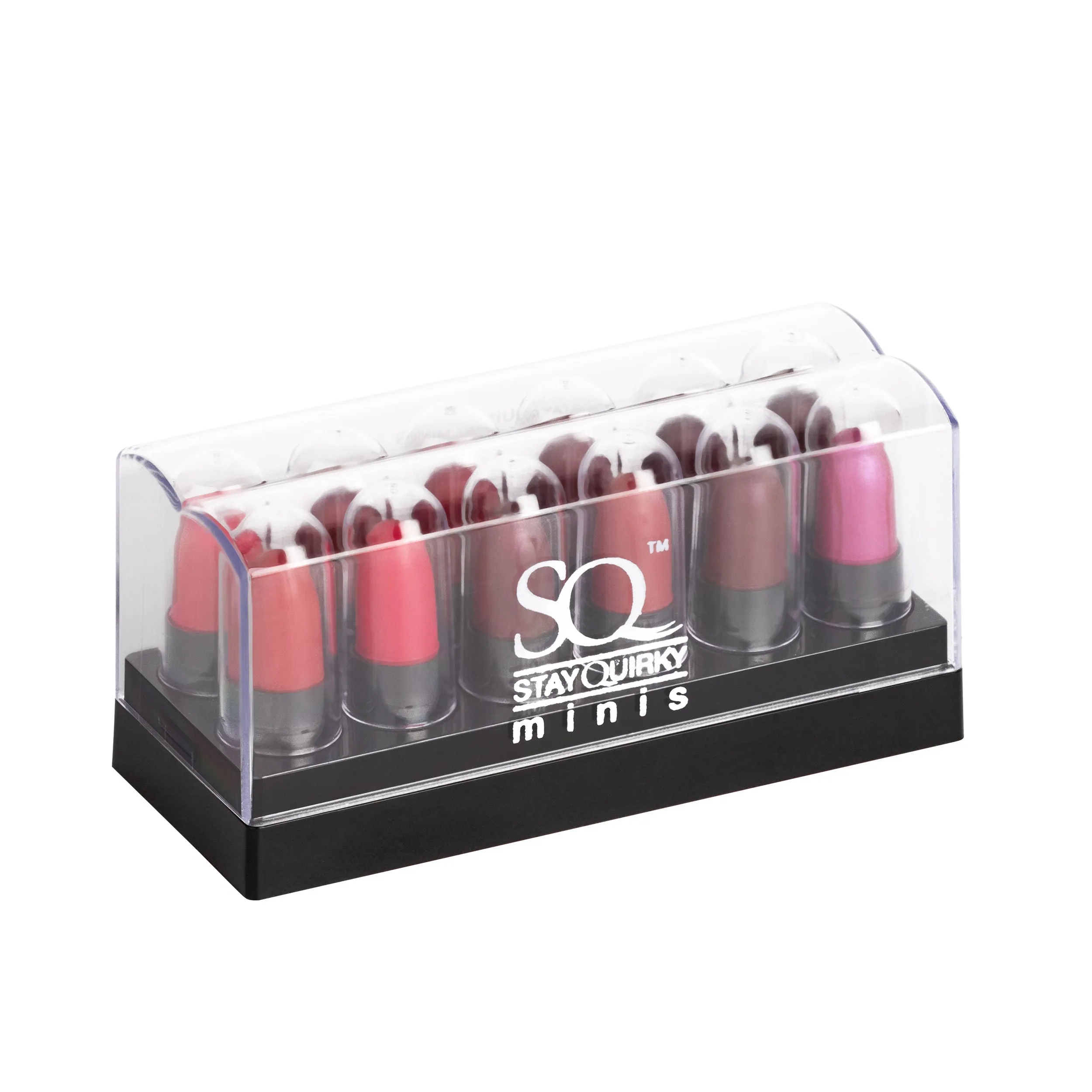 Stay Quirky Lipstick Soft Matte Minis|12 in 1|Long lasting|Smudgeproof|Multicolored| - Multi-Colored Love Marks Set of 12 Mini Lipsticks Kit 2 (14.4 g)