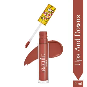 Ups & Downs- Game On! Mad-Matte Liquid Lipstick  (Plum Nude) Transfer-proof