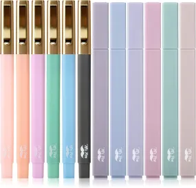 ZASTION - Aesthetic Highlighters and Pens No Bleed, 12 Pack, Pastel Color, Black Ink, No Bleed Highlighters for Bibles